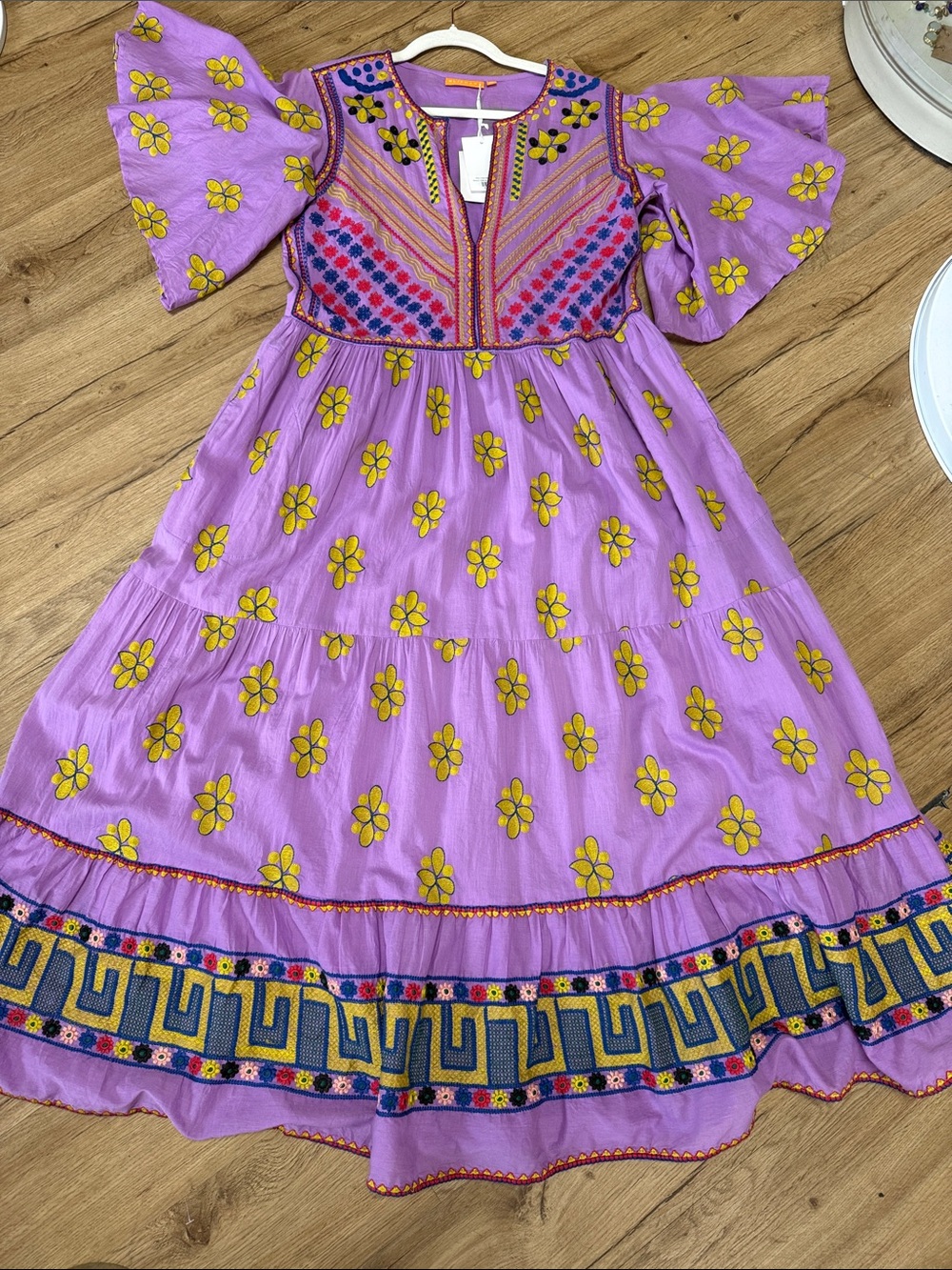 Oliphant Flirty V Nexk Maxi- Lucknow Lilac Size M NWT
